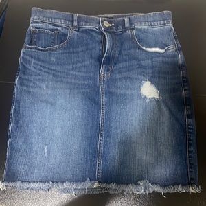 Express size 8 gently used denim skirt.